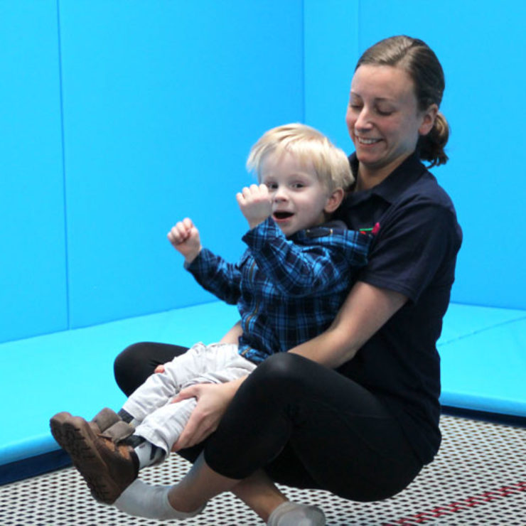 Rebound Therapy with young child