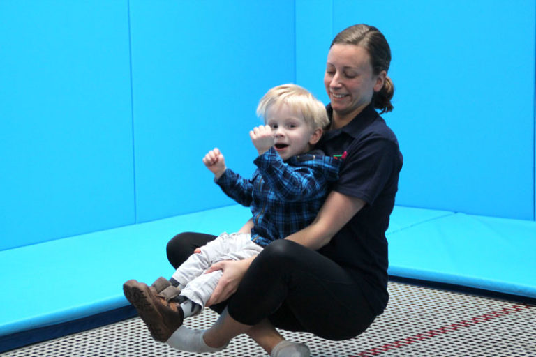 Rebound Therapy with young child