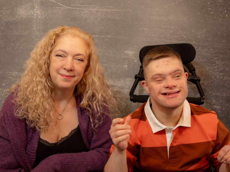 Sam with her son, Dan