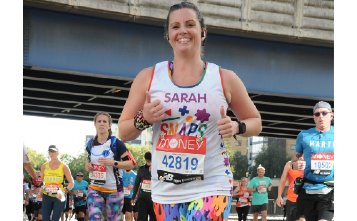 Runner at the London Marathon
