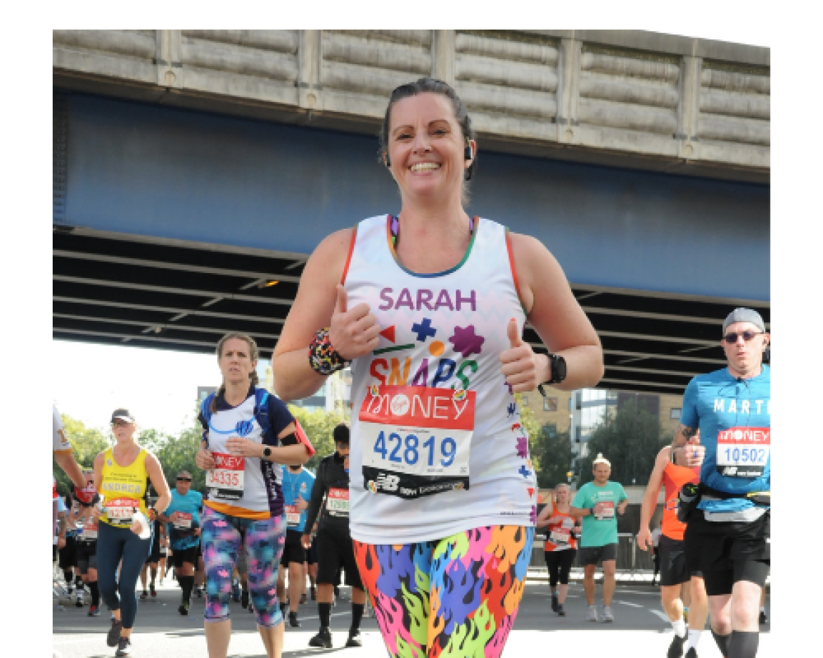 Runner at the London Marathon