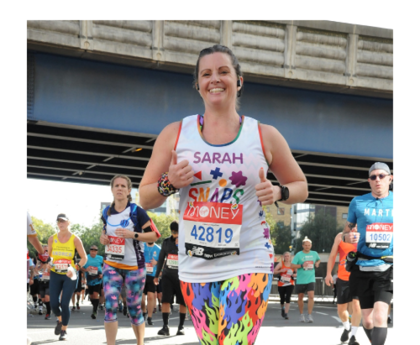 Runner at the London Marathon