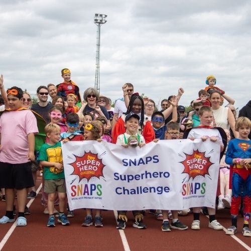 Participants at the SNAPS Superhero Challenge 2025