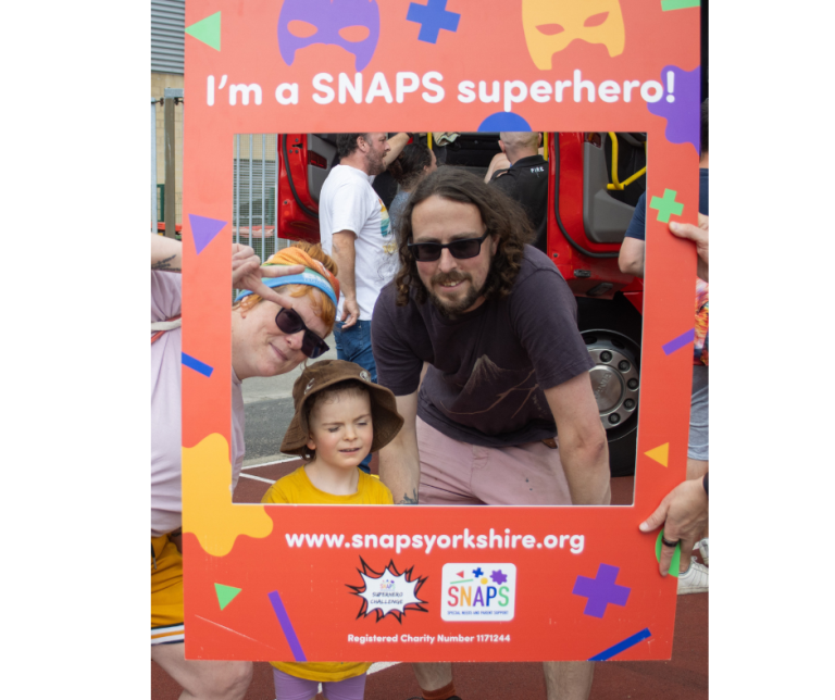 Jakob and his family at last year's Superhero Challenge (credit: Jenny D Cooper Photography)